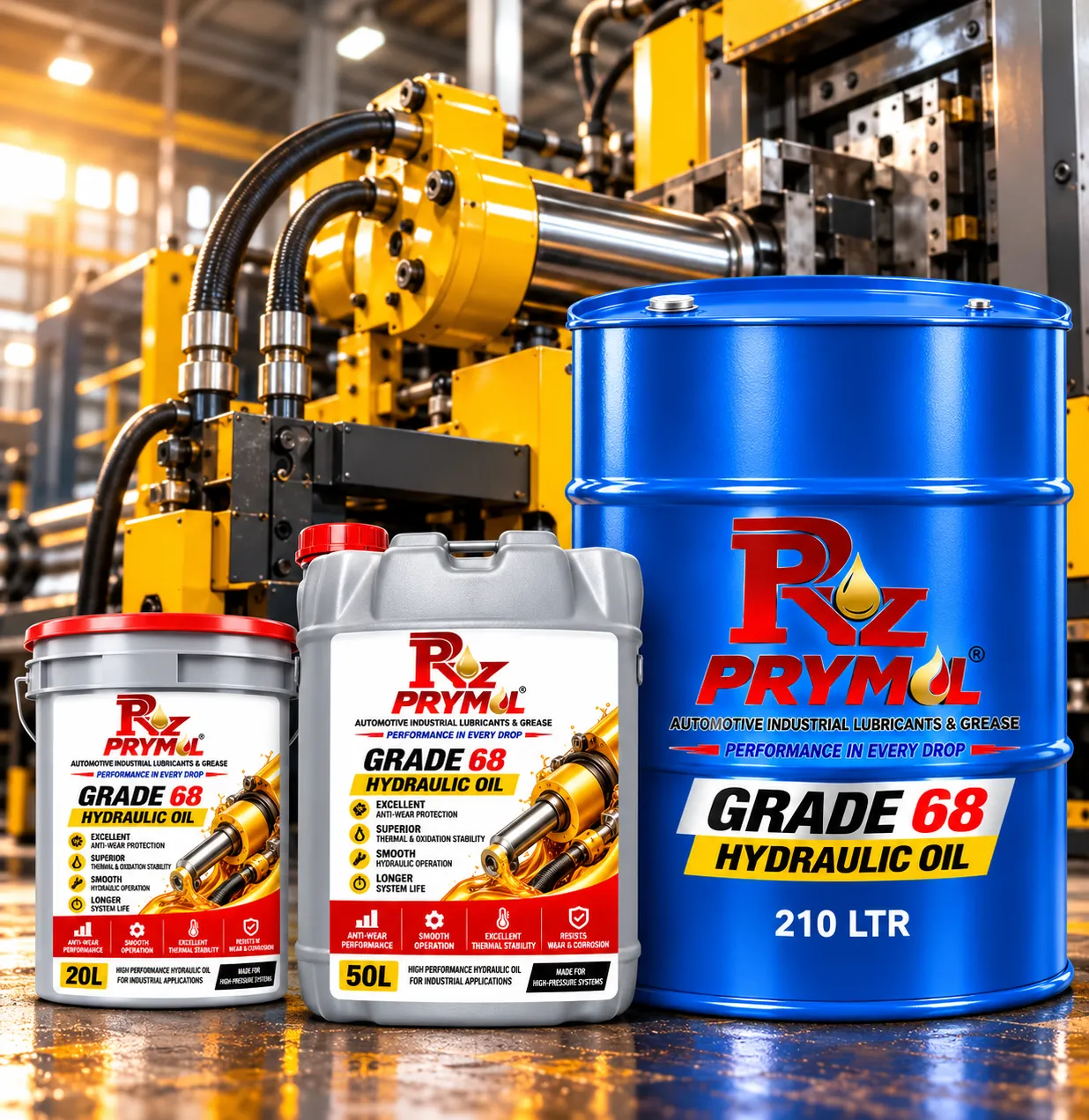 Prymol Industrial Hydraulic Oil Grade 68